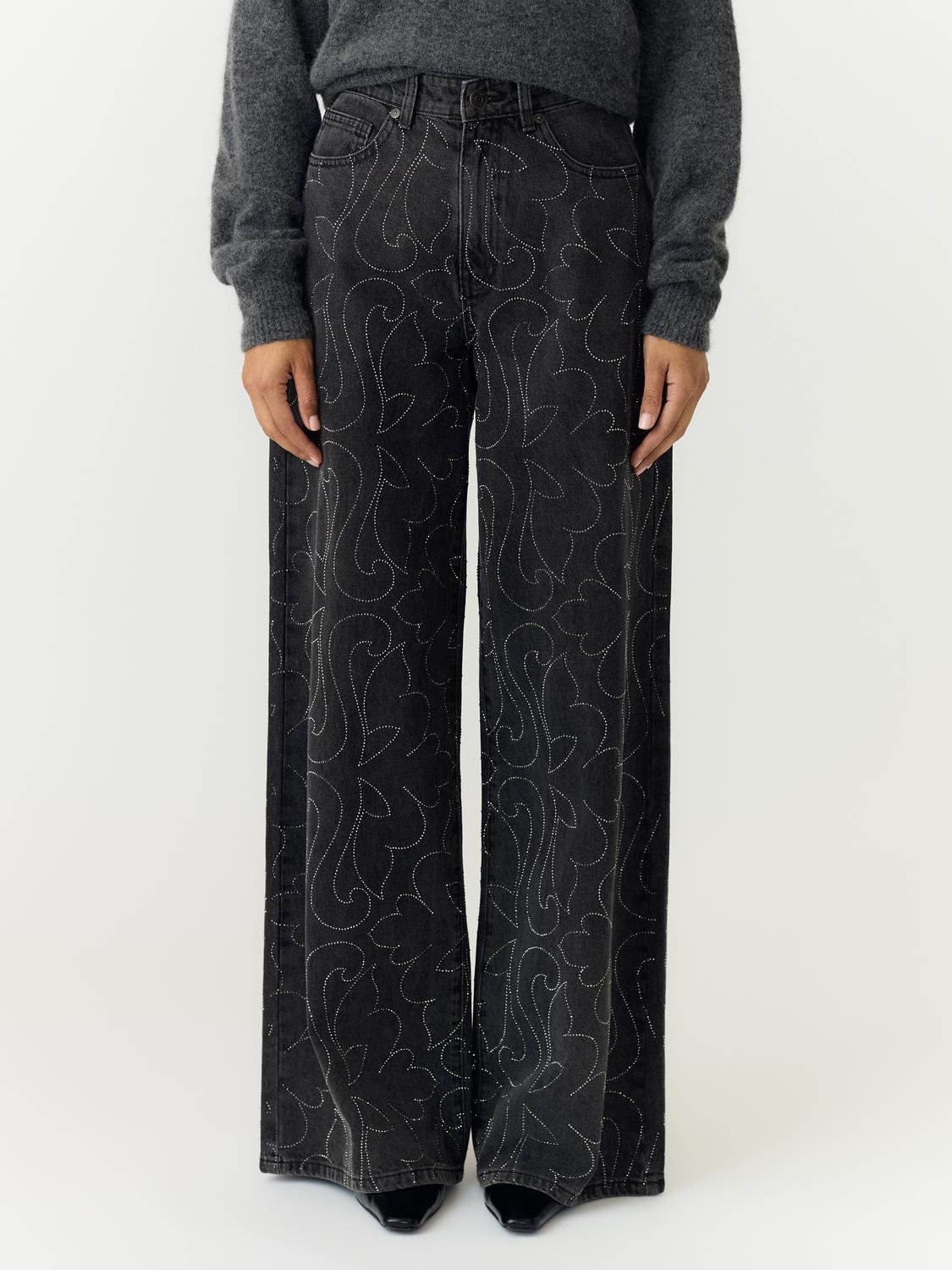 YASBEA Jeans - Dark Grey Denim - VERO MODA & VILA Bergvik